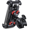 Lamicall Motorcycle Phone Mount Holder with Dual Vibration Dampener | Upgrade Handlebar Clip, Motorcycle Cell Phone Holder, Bike Phone Mount, for iPhone Pro Max, 4.7-6.7″ Phones, Black(Red)