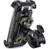 Lamicall Motorcycle Phone Mount Holder with Dual Vibration Dampener | Upgrade Handlebar Clip, Motorcycle Cell Phone Holder, Bike Phone Mount, for iPhone Pro Max, 4.7-6.7″ Phones, Black(Green)