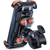 Lamicall Motorcycle Phone Mount Holder with Dual Vibration Dampener | Upgrade Handlebar Clip, Motorcycle Cell Phone Holder, Bike Phone Mount, for iPhone Pro Max, 4.7-6.7″ Phones, Black(Orange)